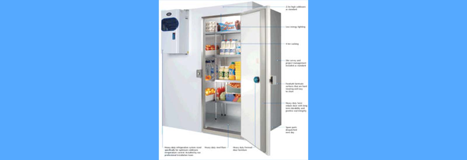 Dual temperature rooms triple compartment and stand alone rooms