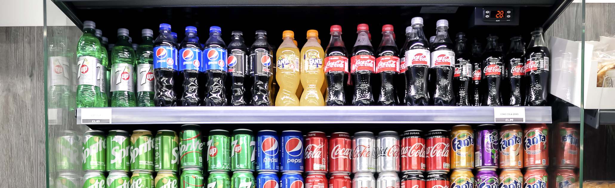 We can supply newsagents, to keep drinks and food chilled or frozen