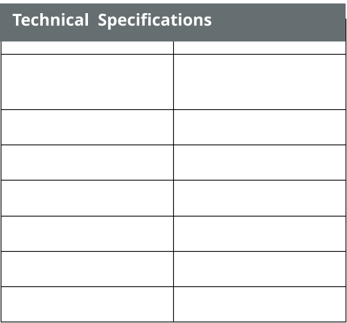 Technical  Specifications